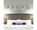 Mr. & Mrs. Custom Date Decal